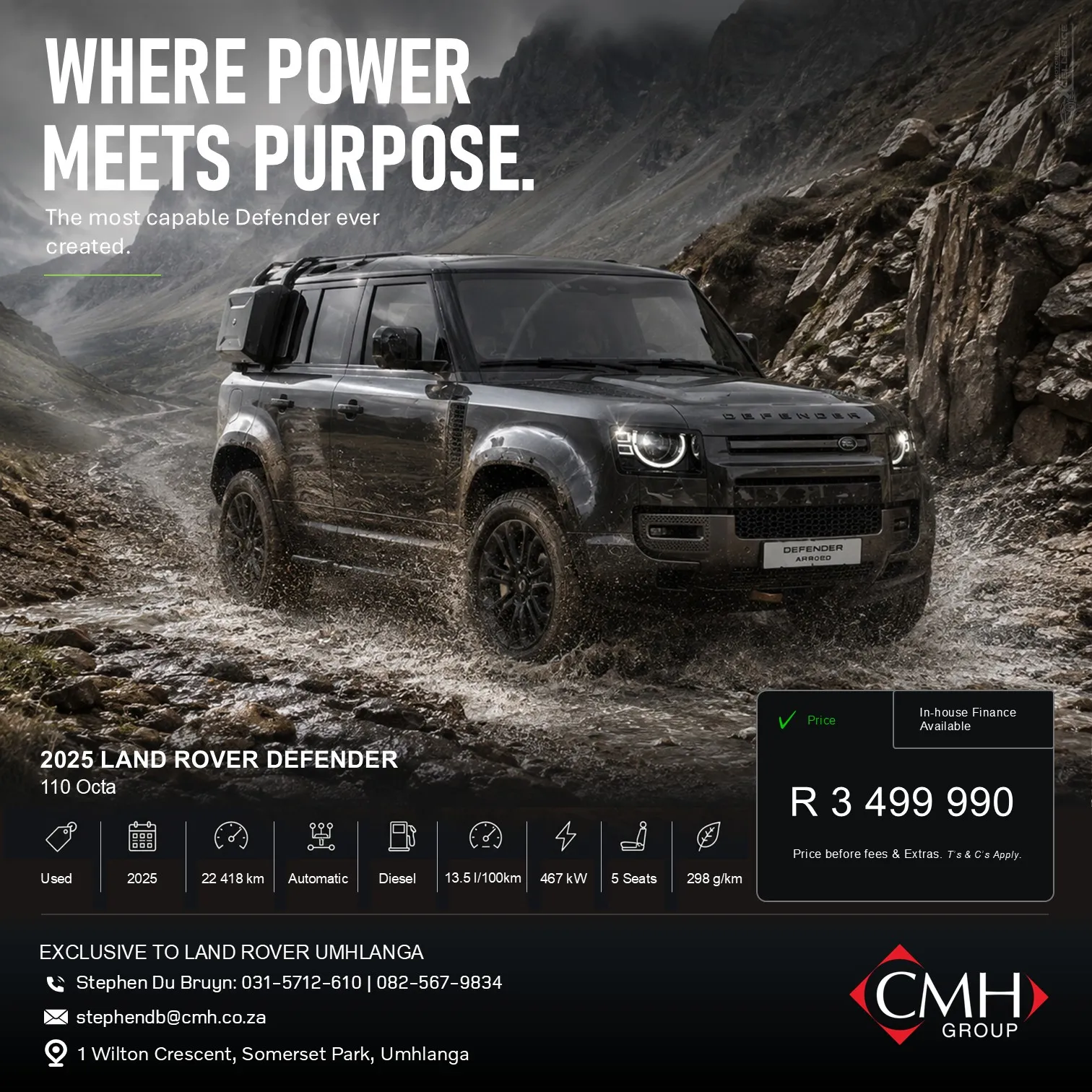 CMH Jaguar Land Rover Umhlanga header
